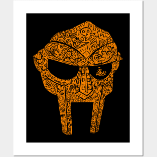 Doodle Doom Orange Posters and Art